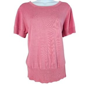 NWOT Lady Hathaway pink mauve silk blouse top Womens Large